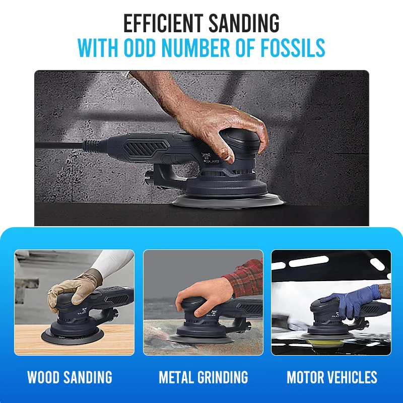 New 350W 5mm Electric Orbital Polisher 150mm Brushless Sander Electric Sander Electric Orbital Car Polisher