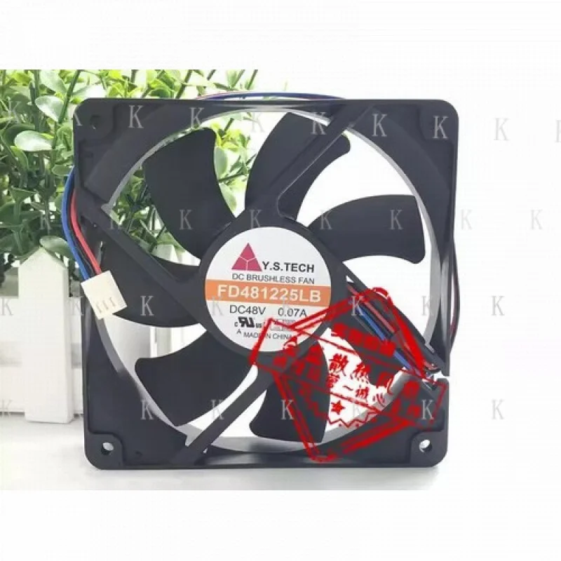 

C FOR Y.S.TECH FD481225LB DC48V 0.07A 12CM 3-Wire Inverter Cooling Fan