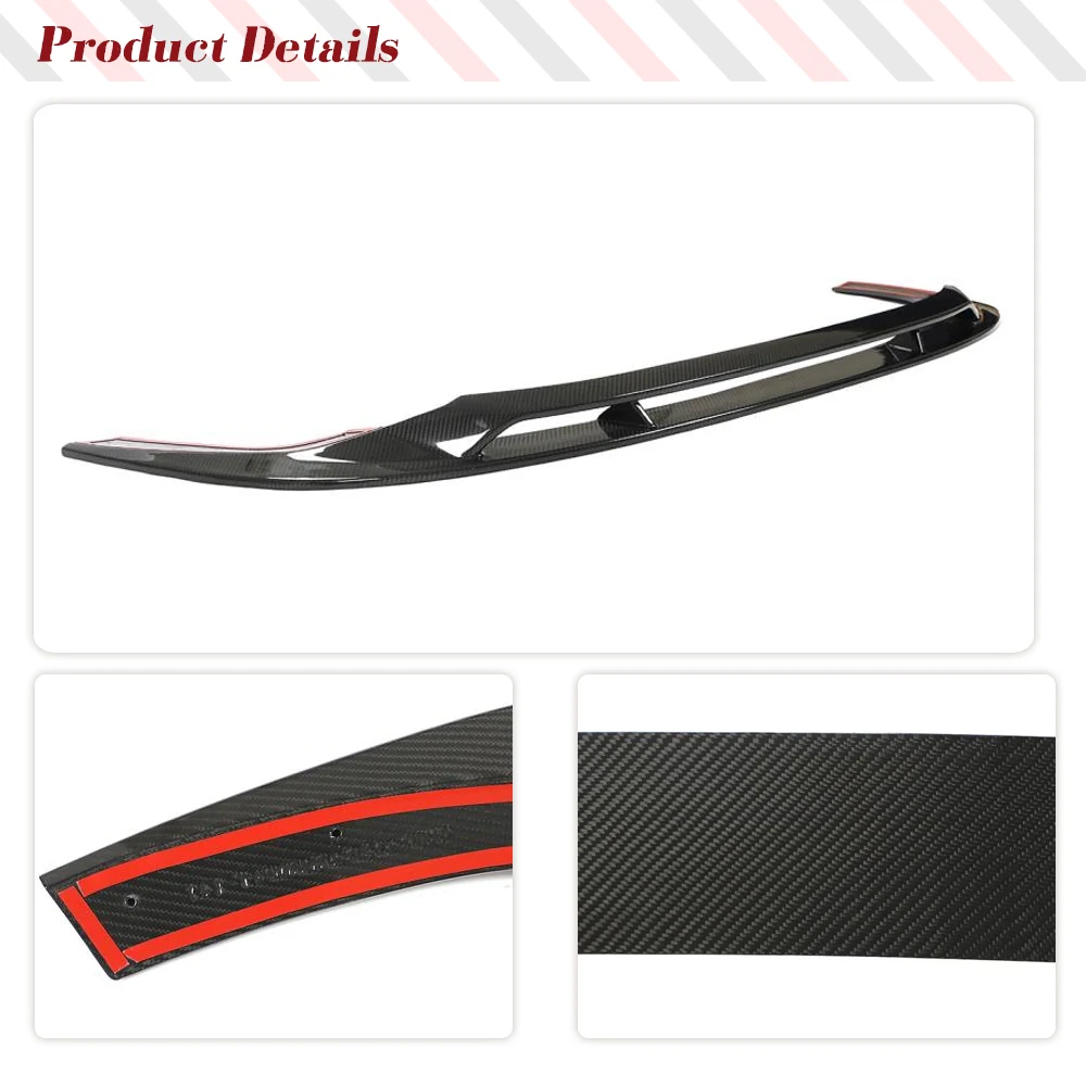 Dry Carbon Fiber Front Splitters  Lip Chin Spoiler Car Front Bumper Lip Spoiler Splitters For Audi RS3 8Y Sedan 2022- 2023