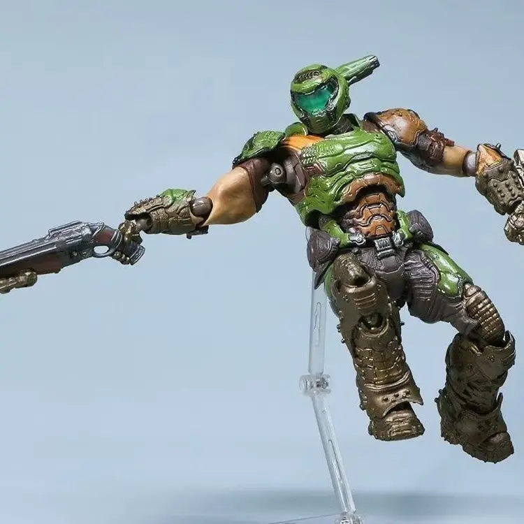 17cm Figma Sp-140 Doom Slayer Eternal Action Figure Collection Model Statue Anime Destroy Warrior Doom Movable Figurine Toy Gift