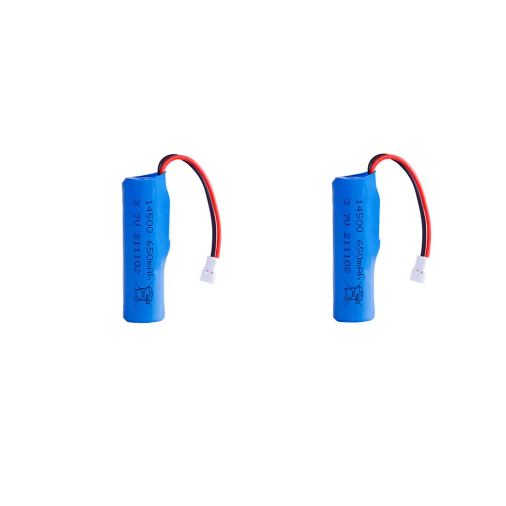 2/4pcs 686 RC Boat Spare Battery 3.7V 650mAh,  USB Charger, 686 RC Boat Battery XH 2.54 plug
