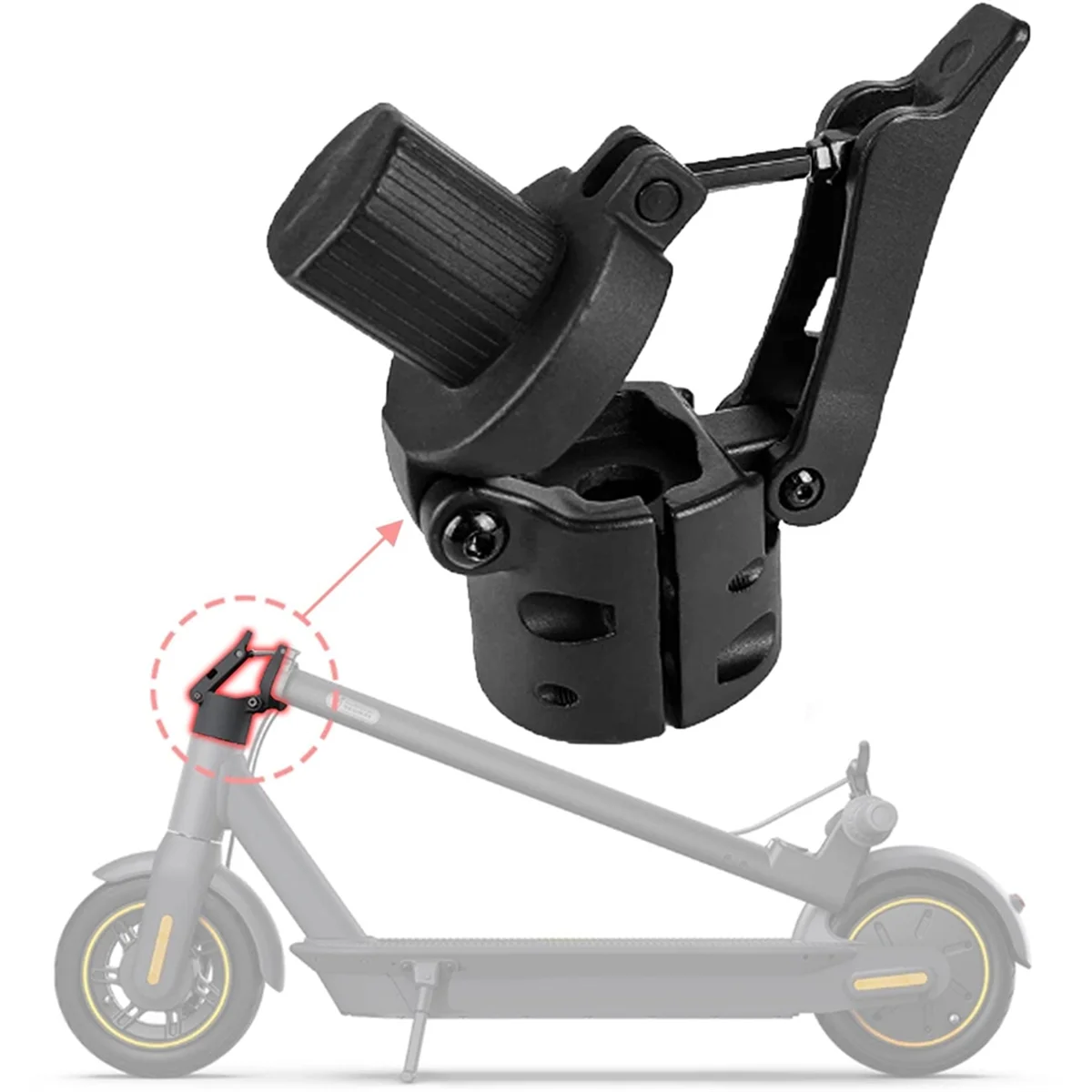 

Electric Scooter Folding Adapter Folding Rod Pole Base Folding Hook Folder Mount for G30 Max