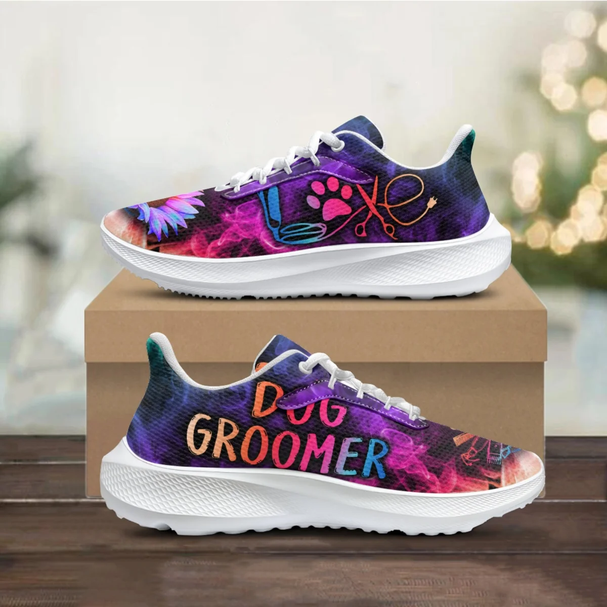 

Dog Groomer Printed Girls Comfort Running Shoes High Quality Womens Sneakers Outdoor Casual Shoes Gift Female Zapatillas Mujer