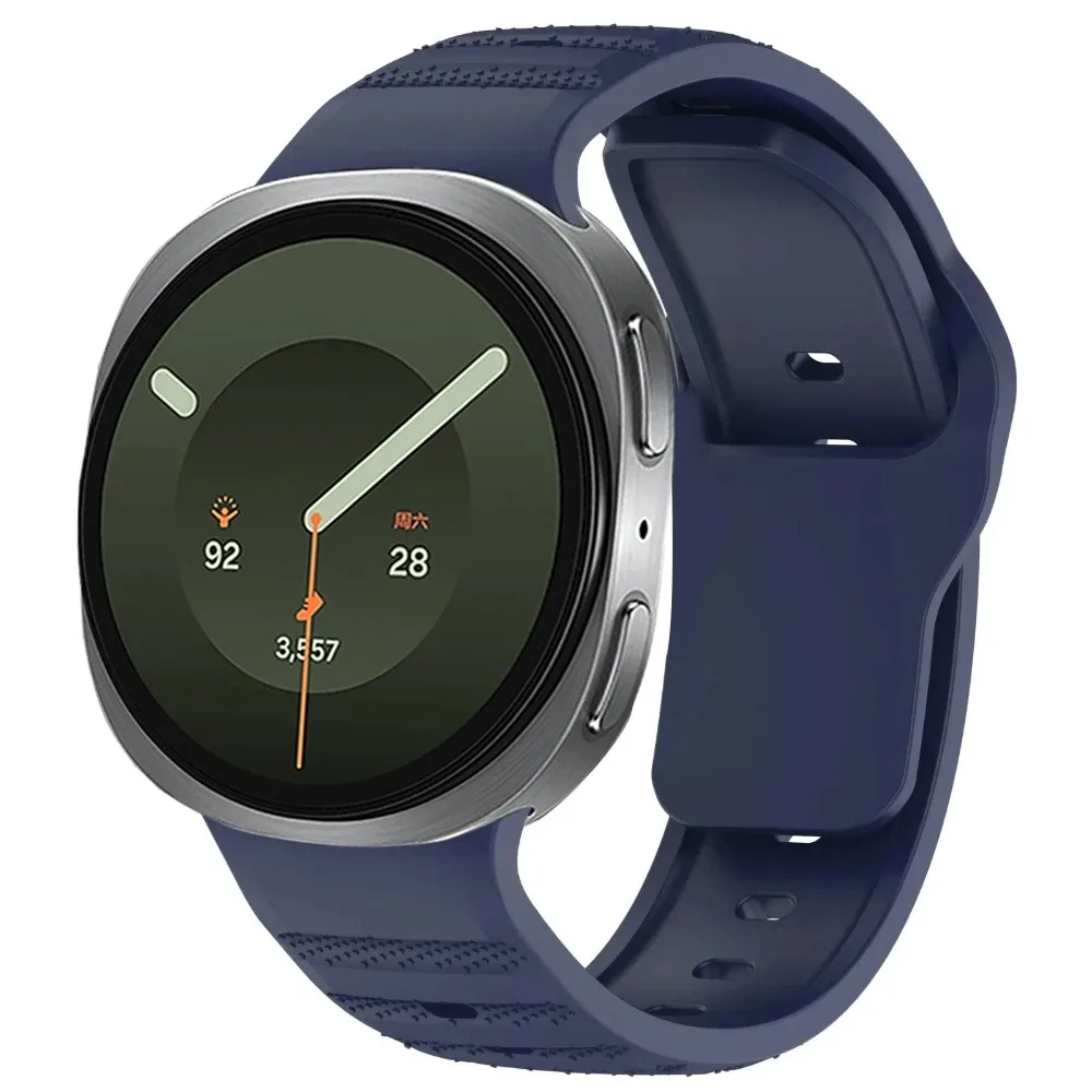 Silikonarmband für Samsung Galaxy Watch 9-8 40 mm 44 mm Sportarmband für Galaxy Watch 8 Classic 46 mm verstellbarer Gürtel
