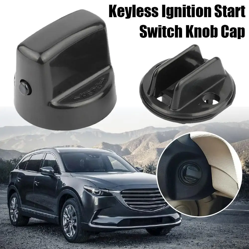 Keyless Ignition Start Switch Knob Cap & Insert For Mitsubishi Keyless Lancer Outlander 4408A167 4408A031 X5Q4