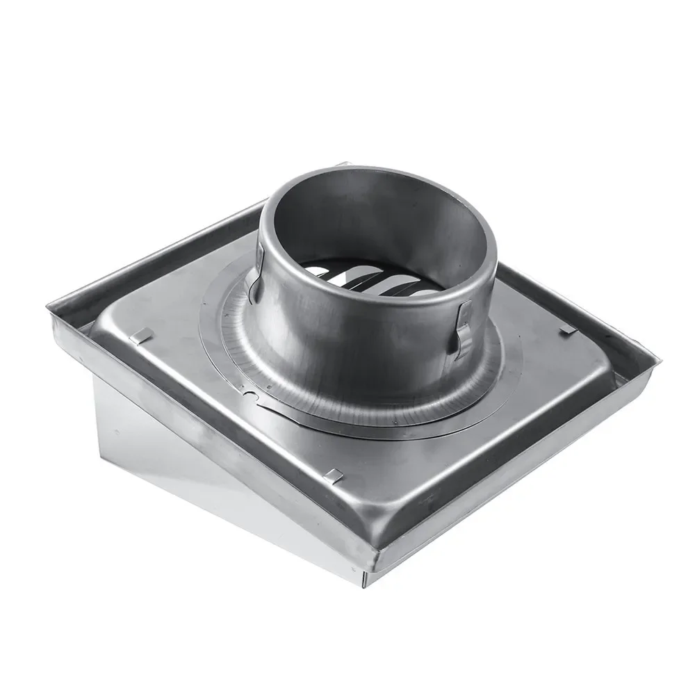 

100/125/150mm 304 Stainless Steel Wall Air Vent Extract Valve Grille Ducting Cover Air Ventilation Outlet Air Vent Ventilator