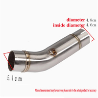 CB400 Motorcycle Exhaust middle pipe Link Pipe Stainless steel for HONDA CB400 cb 400 exhaust Slip-On