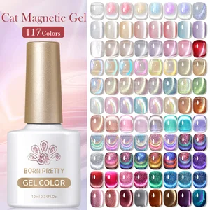Born Pretty 117 Colors Cat Magnetic Gel Nail Nail Nail Cobertura completa Varnis Semi permanente Super Gorgeous Nail Manicure 10 mejores barnail de ventas - №6