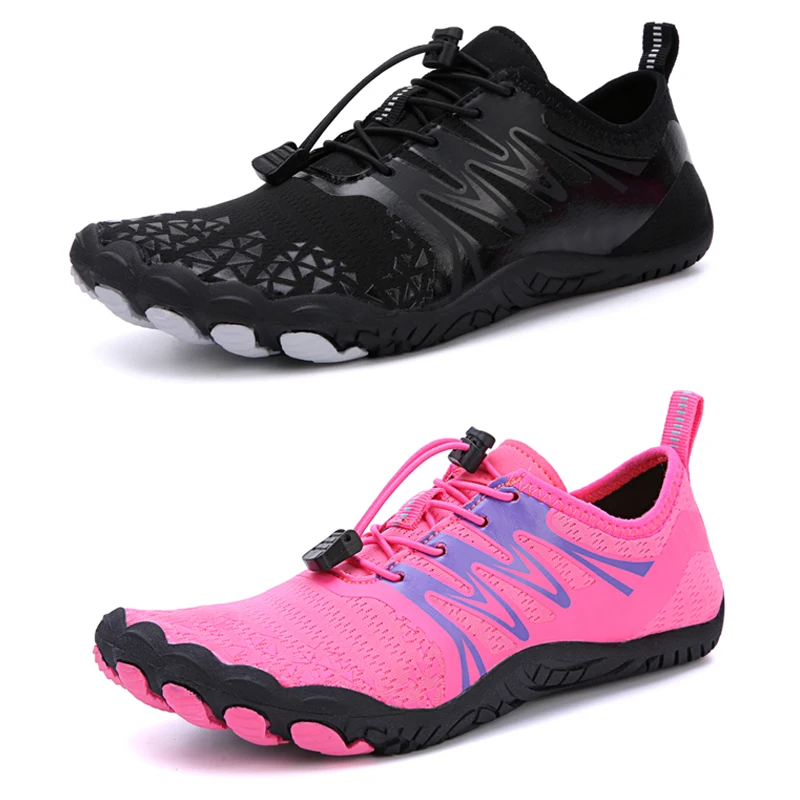 

Couple Aqua Shoes Quick Dry Men Women Beach Wading Shoes Elastic Non-slip Upstream Sneakers Swimming Suffing Fitness Shoes