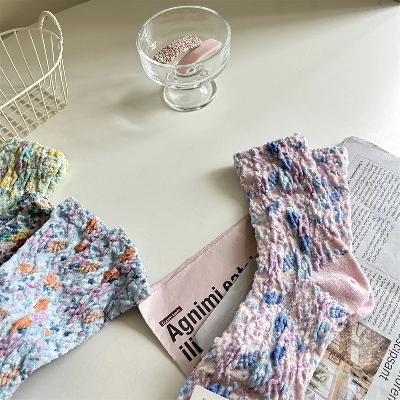 

Ретро Восточные ворота с цветочным принтом Emed до середины икры Sos женские милые Sle Four Seasons универсальные стерео цветы с принтом