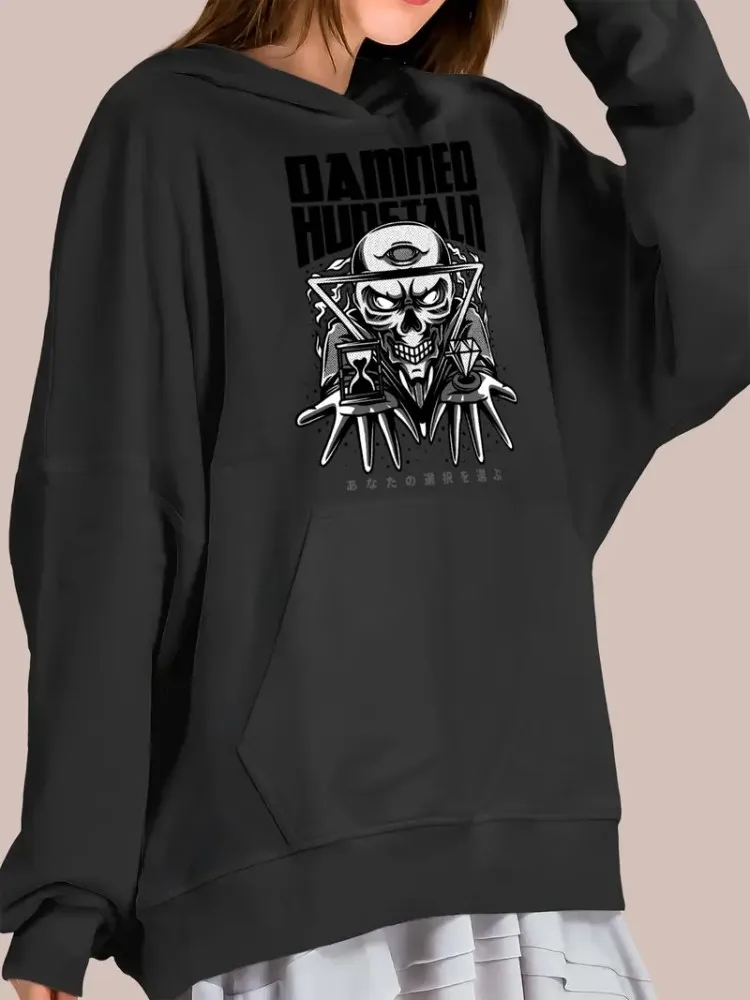 

Женская толстовка из смеси хлопка больших размеров, круглый вырез, эластичная трикотажная ткань среднего размера, геометрический узор, повседневная и праздничная одежда