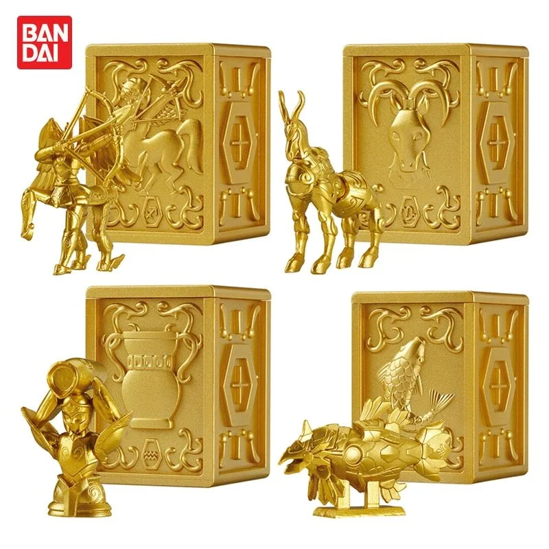 

Bandai Original 4Pcs Gashapon コレクション 3 アクエリアス ピスケス Saint Seiya Anime Figure Toys For Kids Gift Collectible Model Ornaments