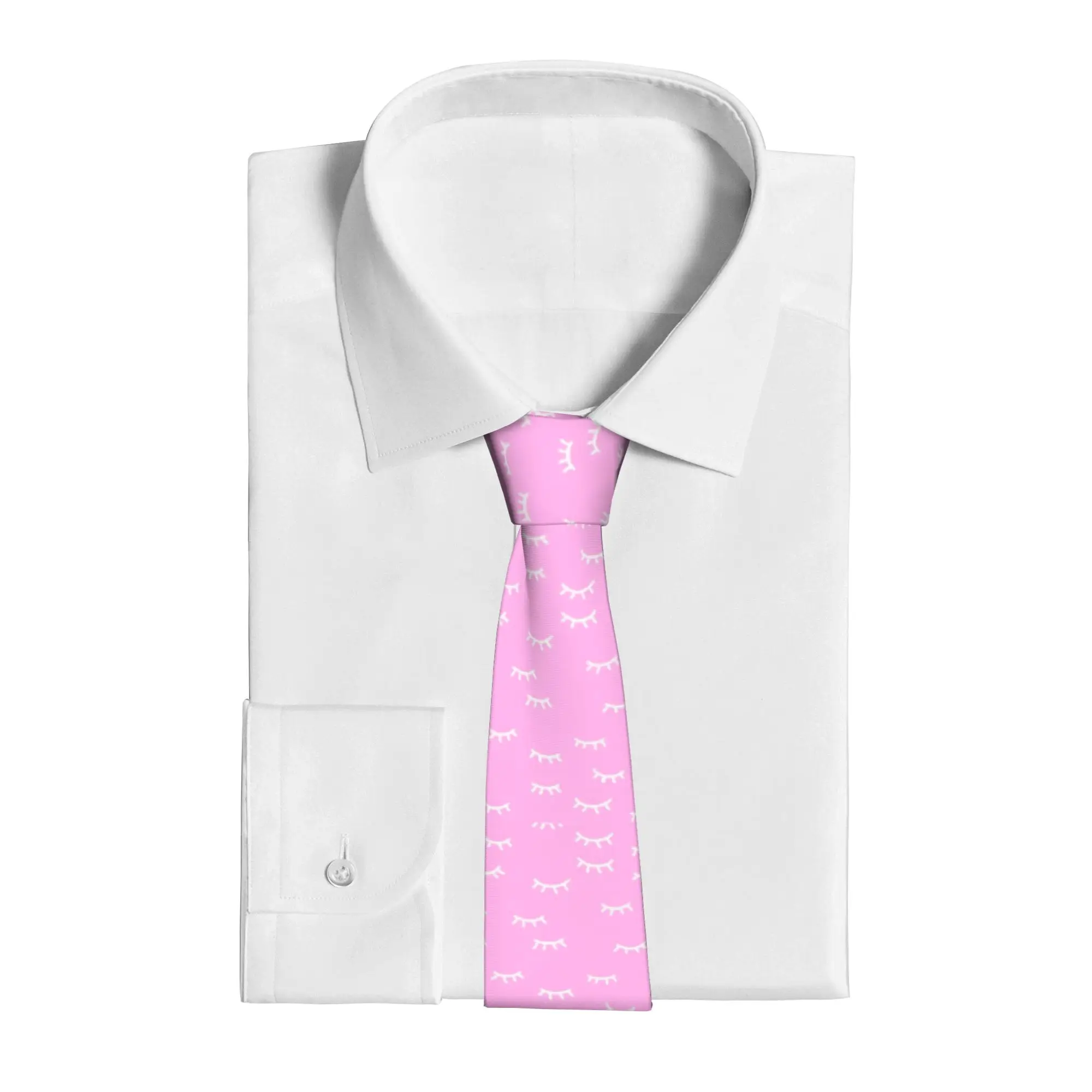 Closed Eyes Pattern Eyelash  Necktie  Skinny 8 cm Classic  Neck Ties for Mens Daily Wear Gravatas Wedding  Gift