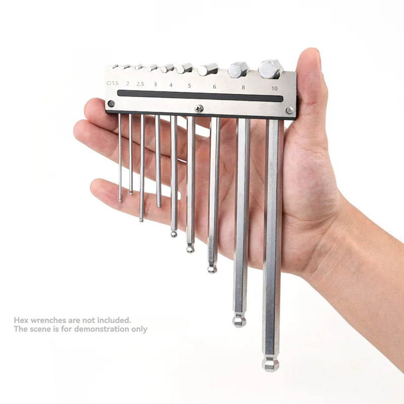 AB46-Hexagonal Wrench For Woodworking Tool Storage Rack Wall Mount Metal Perforated Plate Tool Holder