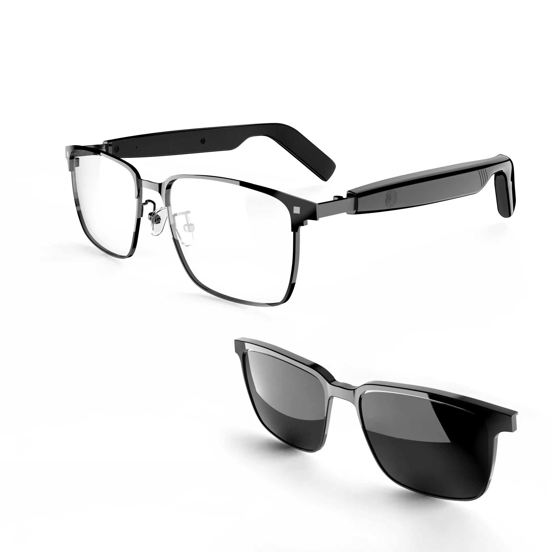 SG-20 نظارات ذكية مع سماعة لاسلكية تعمل بالبلوتوث Anrufe Musik hören Blau Licht HD عدسات مكبرة مغناطيسية مجانية