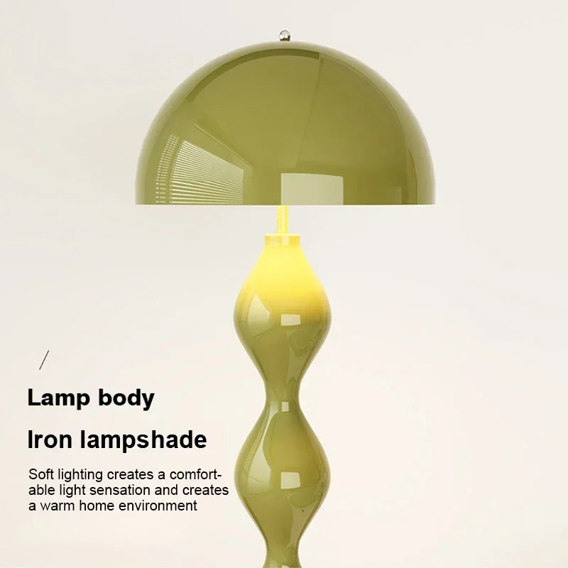 Nordic Creative Colorful Mushroom LED Floor Lamp Living Room Sofa Bedroom Bedhead Hotel Designer Light Home Lighting Decor