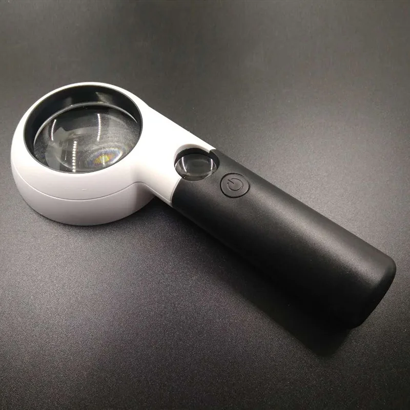 

Magnifying Glass with Light 5X 20X LED Folding Identification Magnifier For Antique Stamps Jewelry Diamond Inspection Loupe