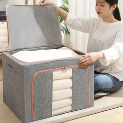 Foldable Storage Organizers Clothes Blanket Quilt Organizer Box Large Capacity Closet Sweater Storage Clothes Cabinet Organizer