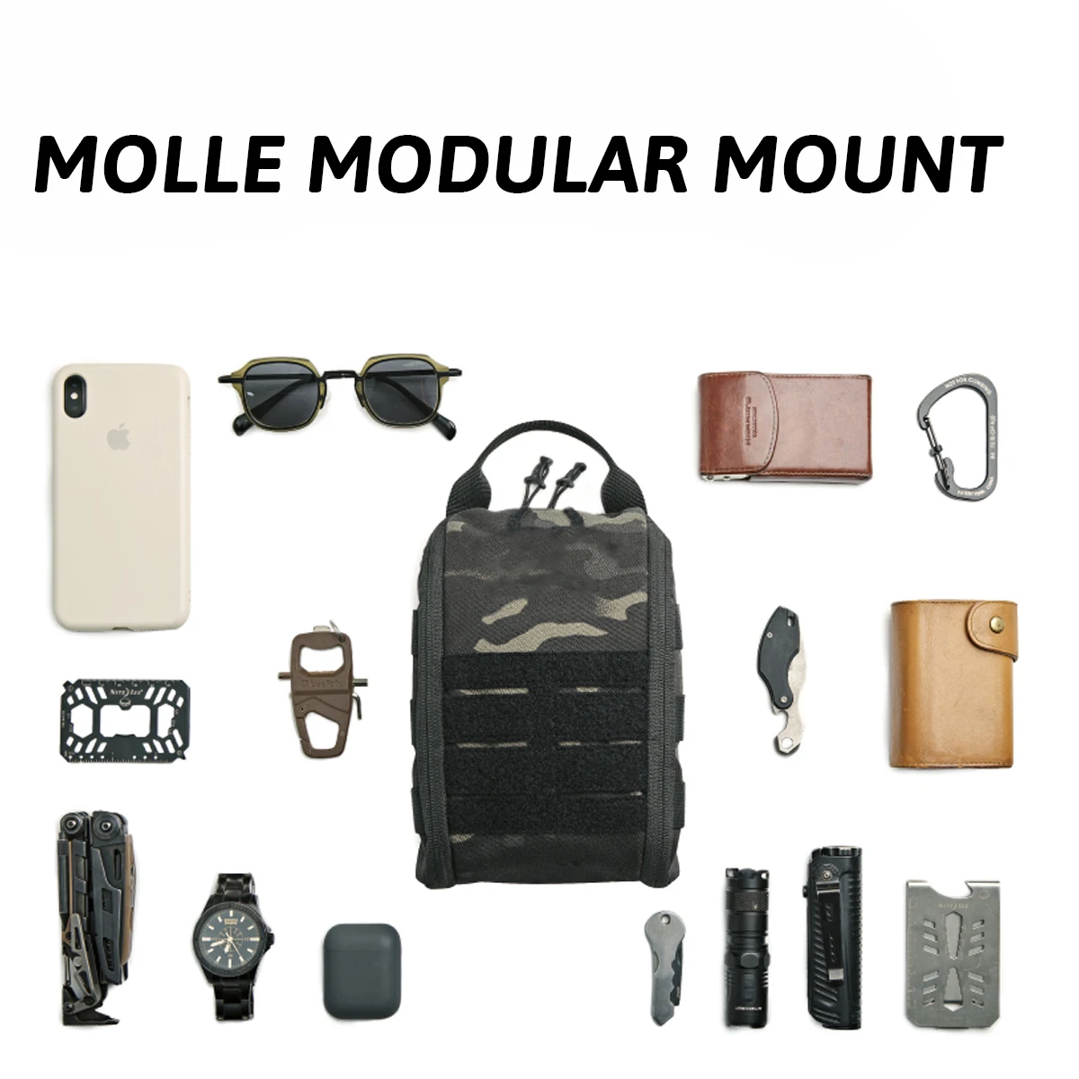 TPK-6 حقيبة التخزين سريعة الوصول في الهواء الطلق الصيد السفر التخييم الملحقات حقيبة أشتات حقيبة النايلون حقيبة المعدات مقاومة للاهتراء #5