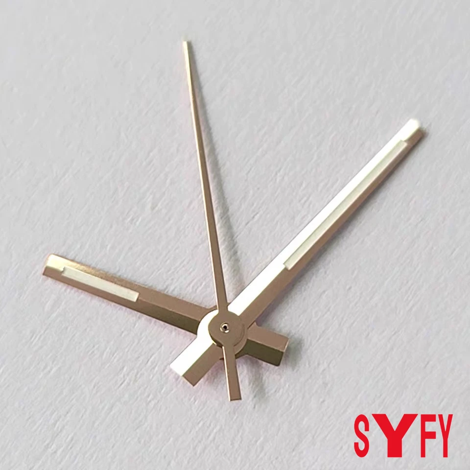 Verde luminoso nh35 mãos ouro prata rosa ouro relógio mãos adequadas nh35/nh36/4r/7s movimento relógios ponteiros log relógio agulhas