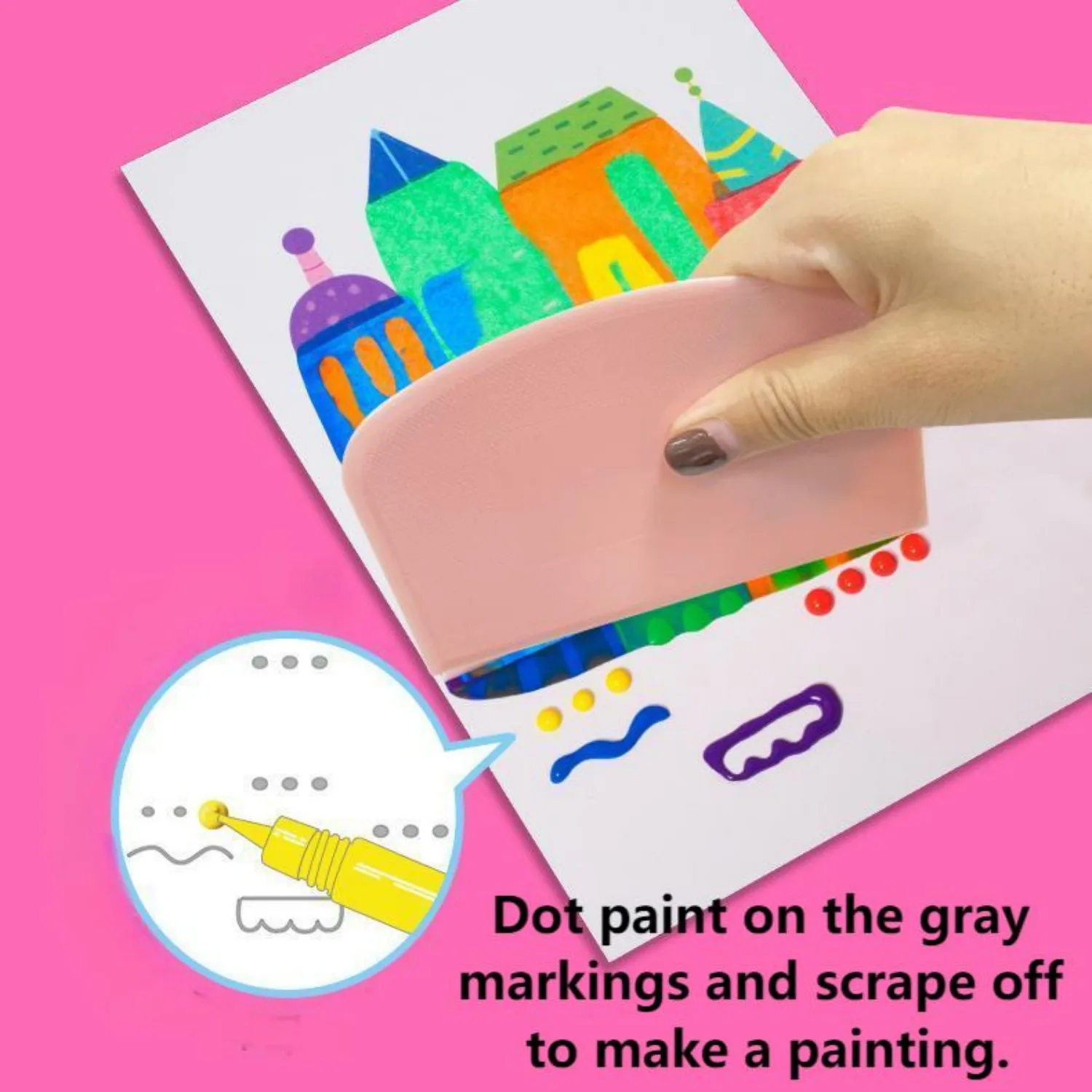 21pcs Rainbow Scratch Art DIY Making Your Own Mini Rainbow Dot Color Scratch Paint for Party Handmade Games Birthday Gifts