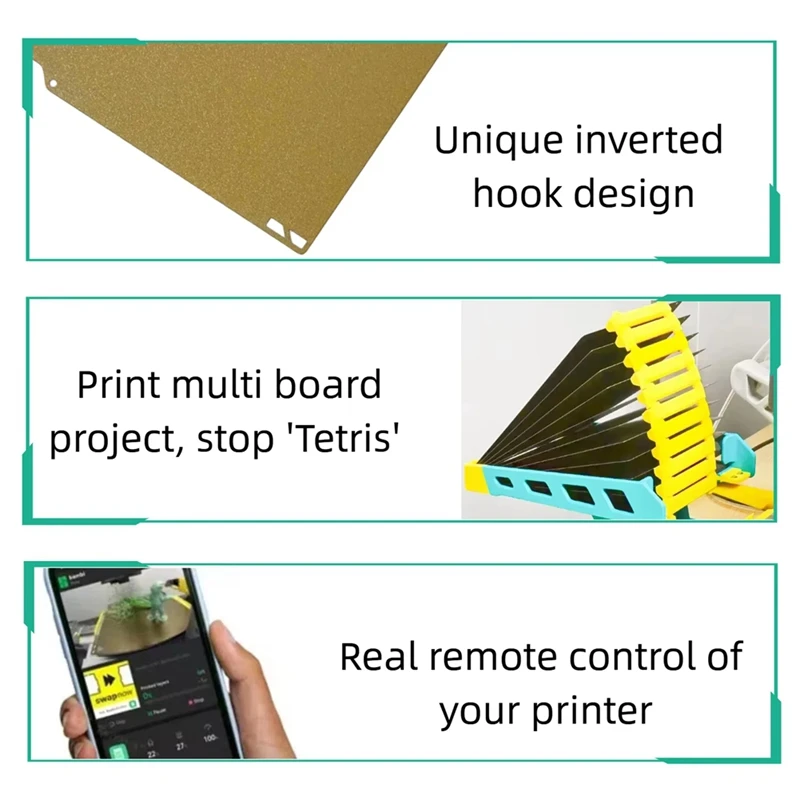 5pcs for Bamboo Lab A1 Mini Series 3D Printing Spring Steel Pei Plate Printing Panel Accurate Efficient 184x184x0.6mm-A79M