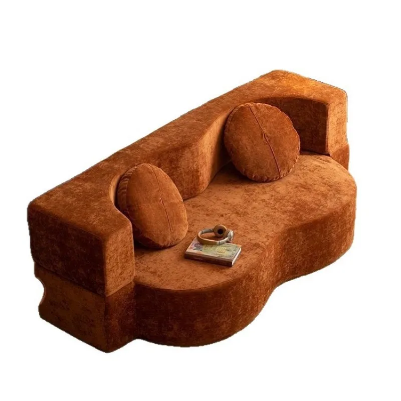 

Compression sofa vacuum roll bag curved sofa modern simple minimalist style special-shaped foldable sofa