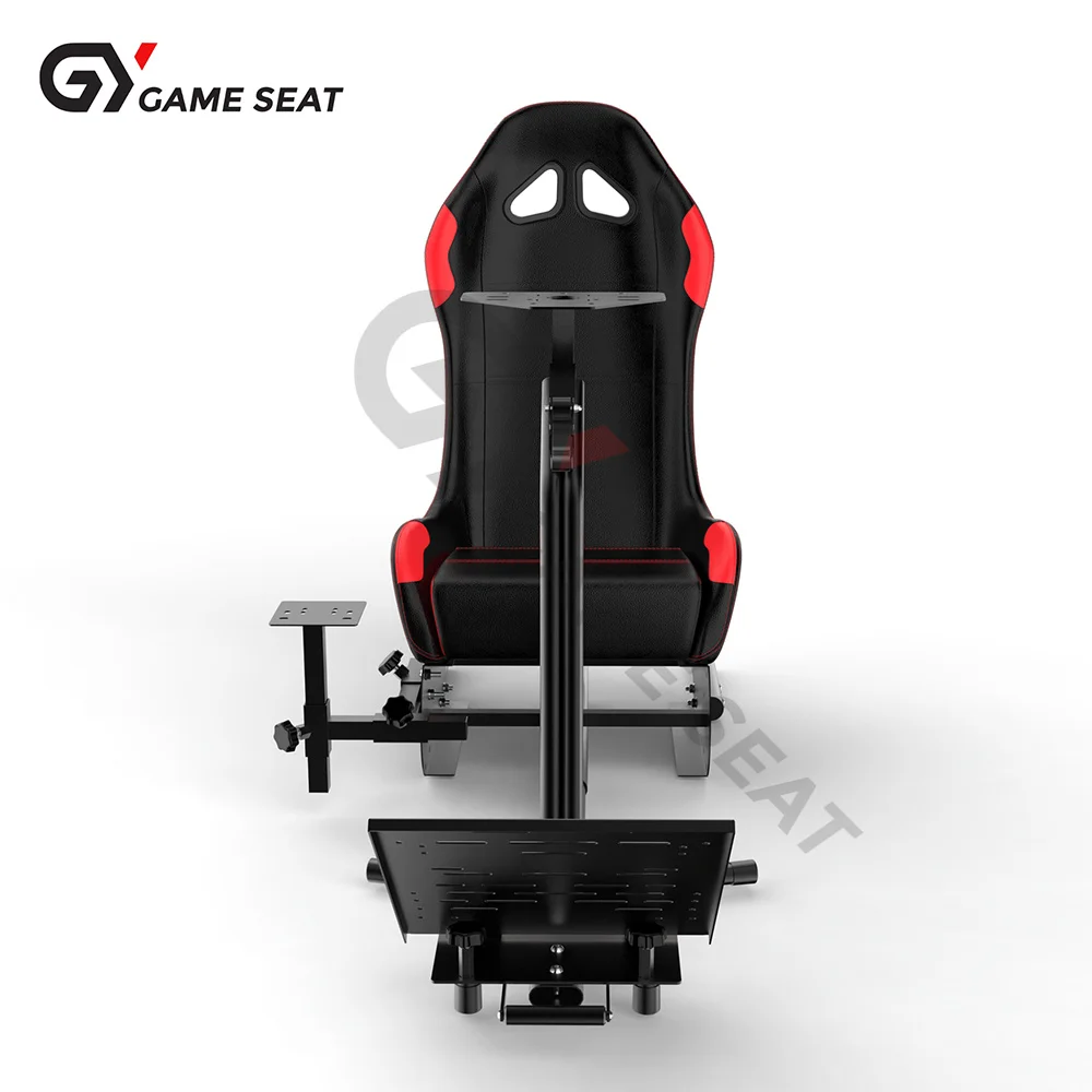 GY041 Car Simulator Seat Pedals Shifter Simulated Steering Race Play Game Cockpit SIM Racing view 4