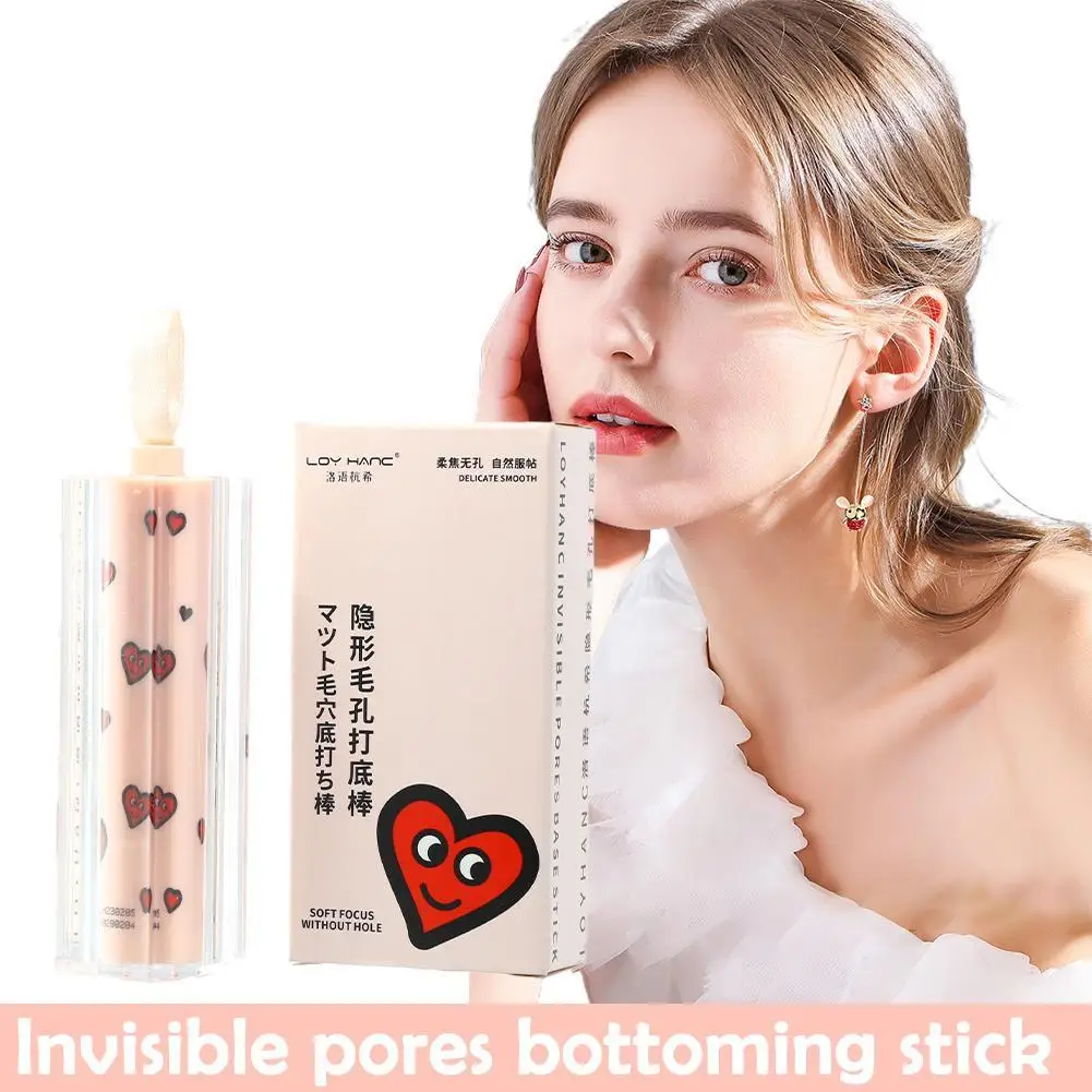 Lápiz de imprimación de poros Invisible, borrador de poros, imprimación facial impermeable, Base de maquillaje, control de aceite, líneas finas suaves, imprimación de maquillaje de aislamiento