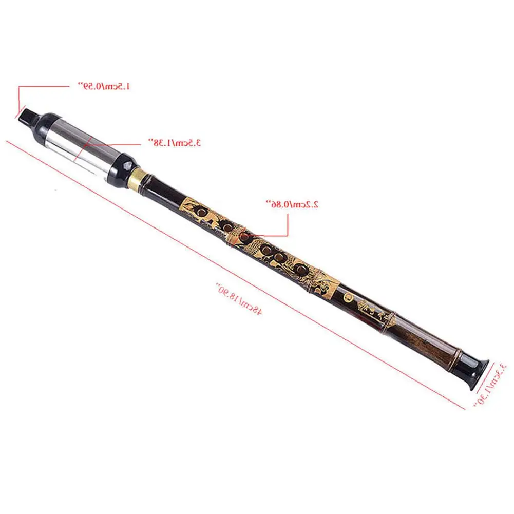 Chinese Ethnic Instrument Bamboo Bawu Pipe BaWu Flute G/F Tone G Tone Detachable Bawu Bau Bawu Pipe for Beginners