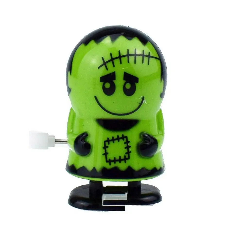 Cartoon Halloween Series Wind-up Toy Jumping Ghost Halloween Clockwork Toys Pumpkin Fairy Spirit Prank Toys Gift