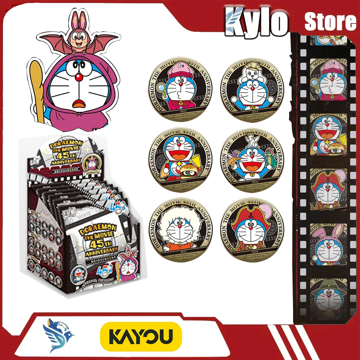 

Новая серия значков Kayou Doraemon к 45-летию (2026), официальные лицензированные аниме-аксессуары, значок Jibba Valley для девочек