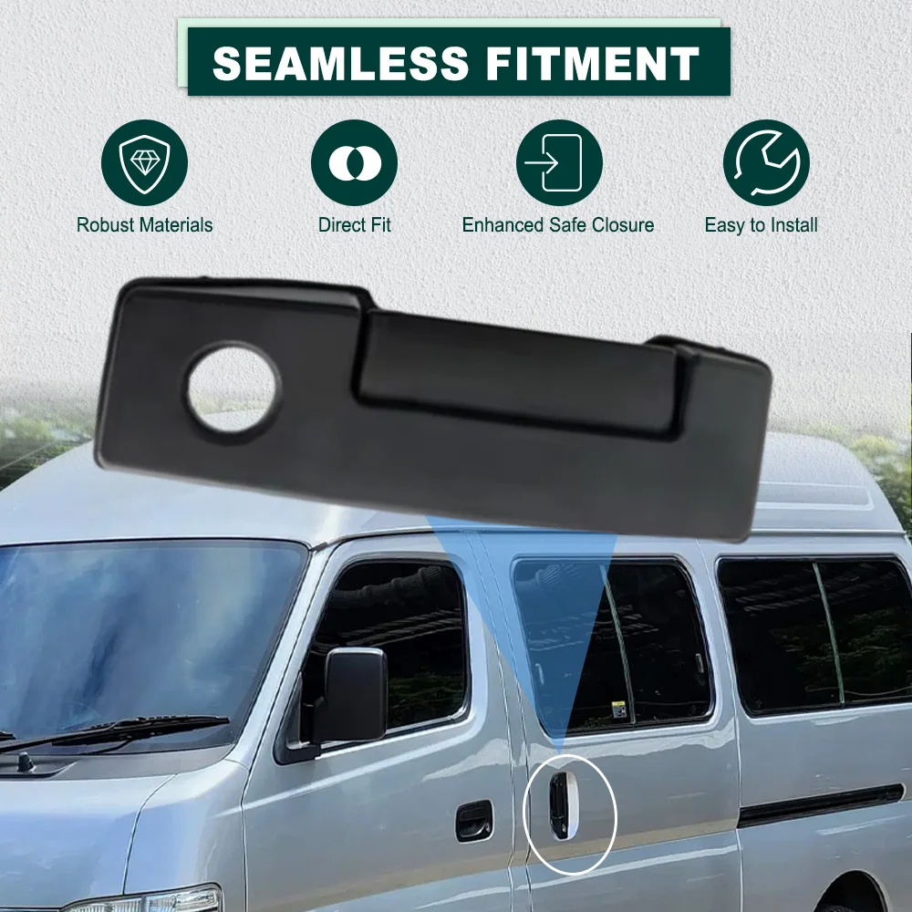 Manija de puerta corredera Exterior negra izquierda derecha para Nissan Urvan E25 NV350 E26 2002 2003 2004 2005 2006 2007 2008 2009 2010-2018
