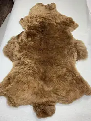 Natural Light Brown sheep Leather Rugs, Vintage Home Décor, Cloakroom, Sofa Cushions, Stool Cushions, Coat Material, real fur