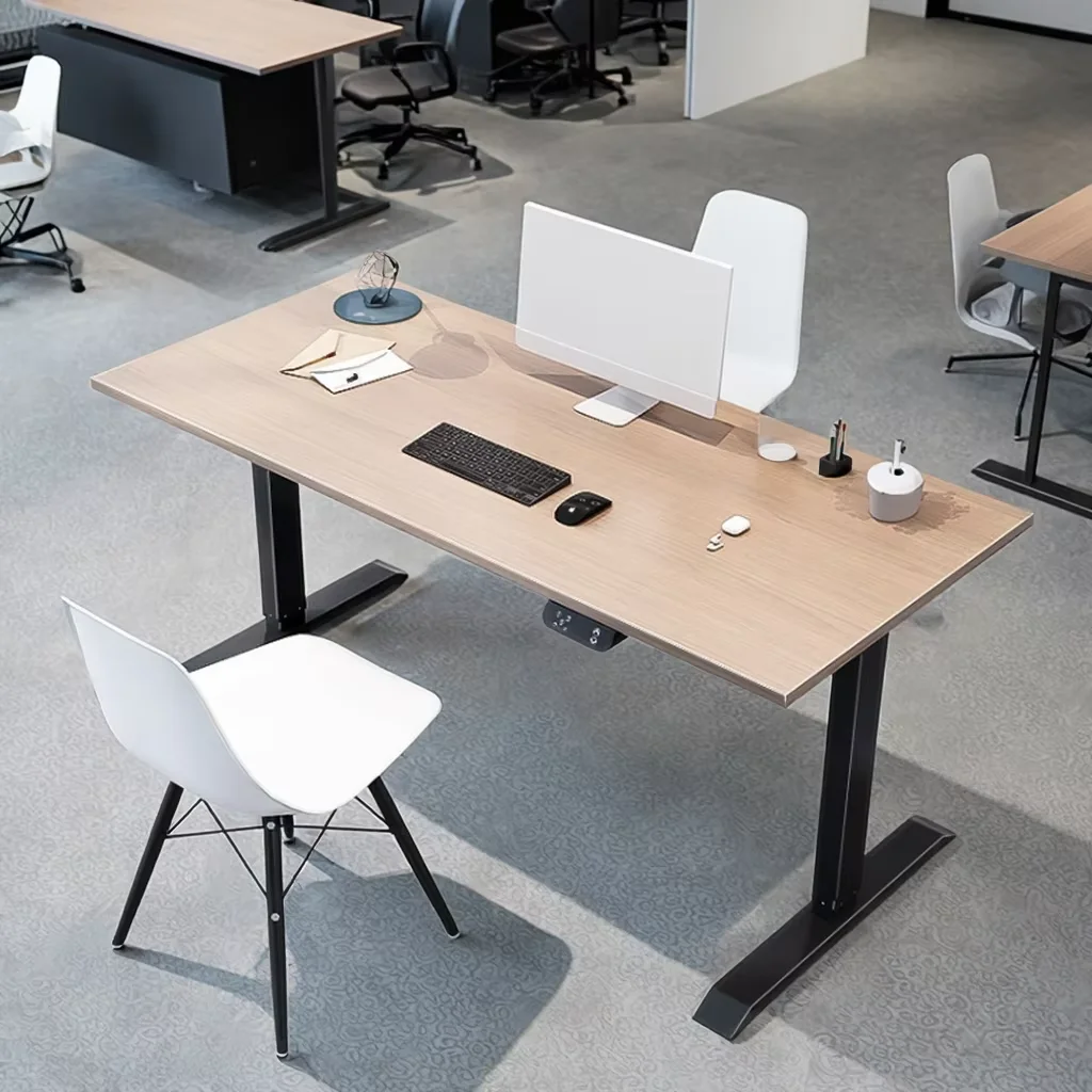 

Adjustable RGB Modern Design Gaming Desk Electric Height Adjuster Revolving Extendable Office Furniture Metal Material