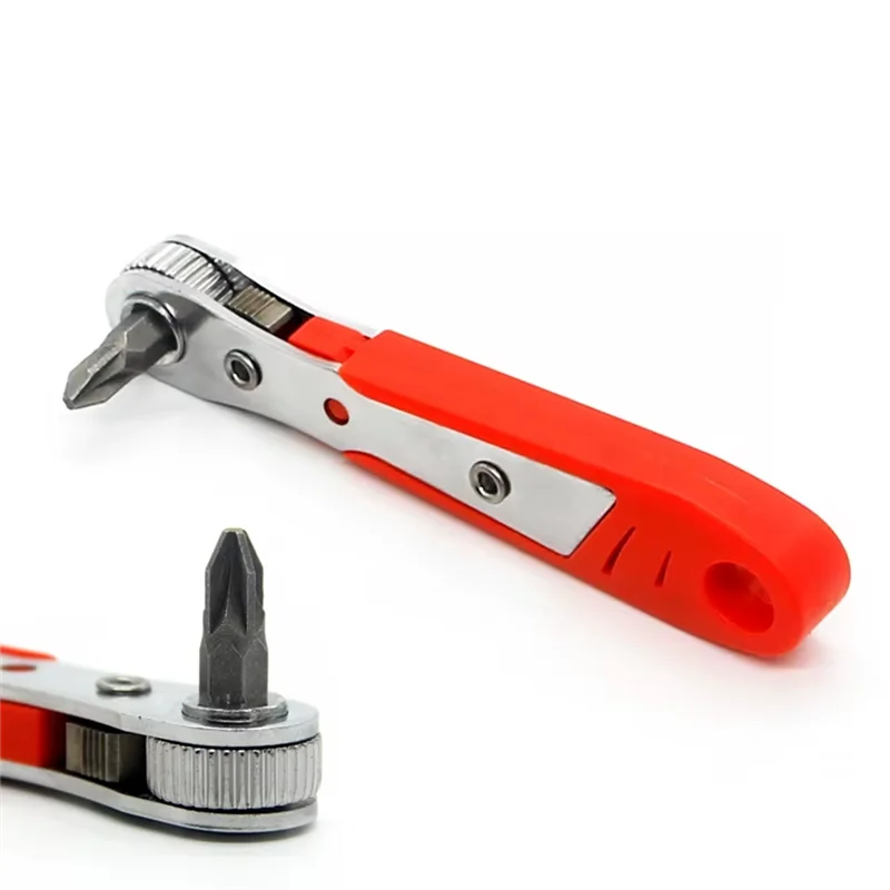 

Mini Ratchet Wrench Two-Way Adjustment With Batch Extension Rod Suitable For Screwdriver Drill Tools-AA26