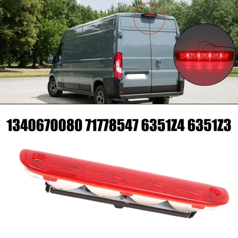 

1340670080 Дополнительный стоп-сигнал (третий) для FIAT Ducato Boxer 2007-2022 71778547, красный