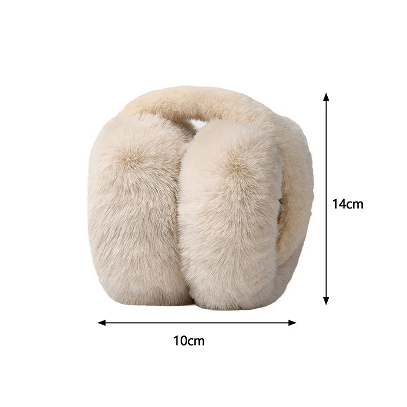 Solid Color Soft Ear Keep Warmer Winter Earmuffs For Women Men Fashion Outdoor Ear Flap Versatile Folding Protection Ear Cover