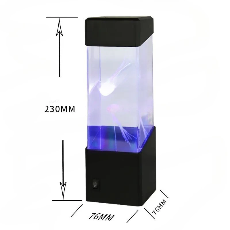 Jellyfish Aquarium Colorful Color-changing Electronic Pet Simulation Fish Tank, Creative Home Gift Toy Viewing
