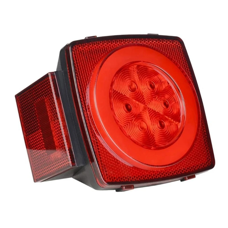 LED Trailer Rear Taillight Warning Brake Lamp Truck Tail Light Universally J60F