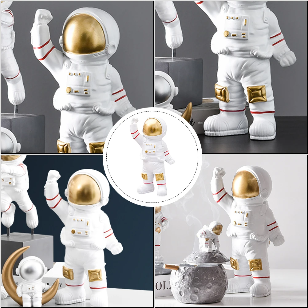 

Creative Astronaut Resin nament Lightweight Desktop Decoration Home Office Spaceman Decor Lifelike Simulation Miniature Model