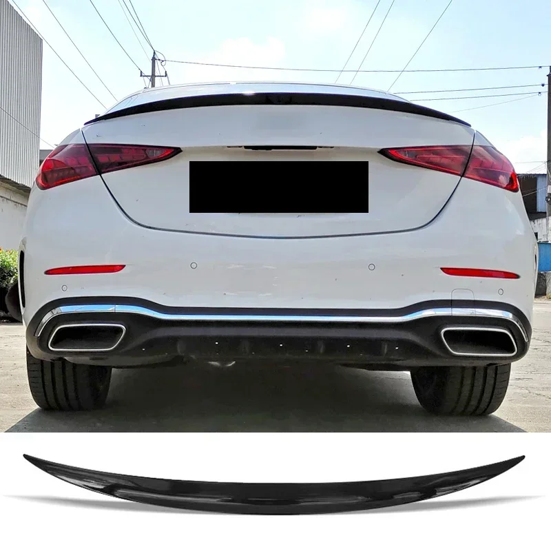 

New! Car Rear Wing for Benz W206 Spoiler C Class C200 C260 2022 2023 Carbon Paint Tail Fin Accessories