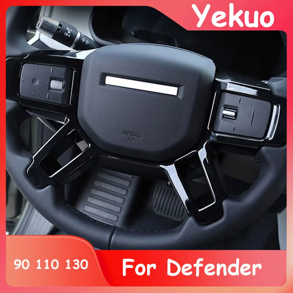 For 2020-2026 Land Rover Defender L663 car steering wheel decorative frame decorative stickers interior accessories