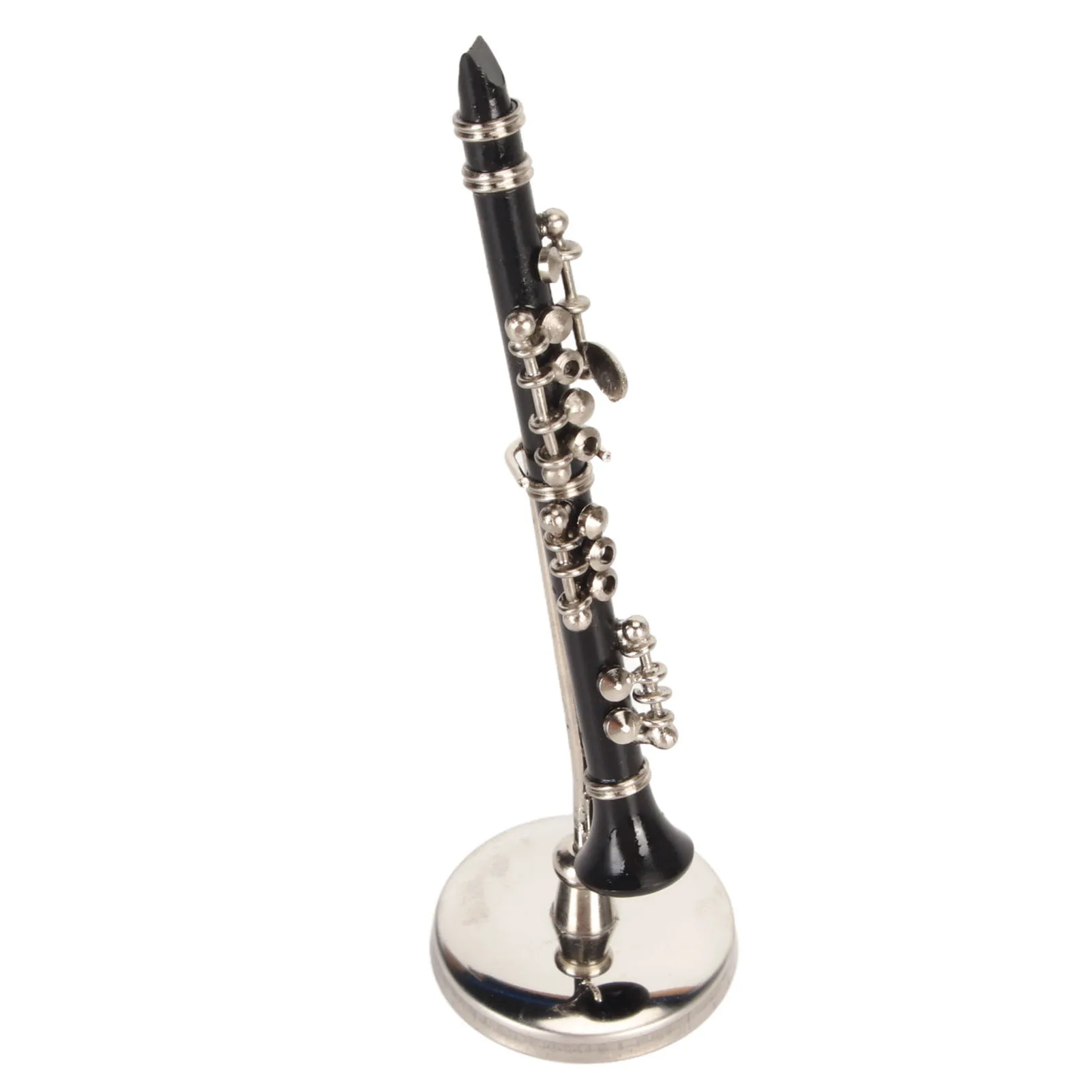 Miniature Clarinet .15in Storage Box Clarinet Model  Musical Instruments Display Stand Desk Decoration for Birthdays