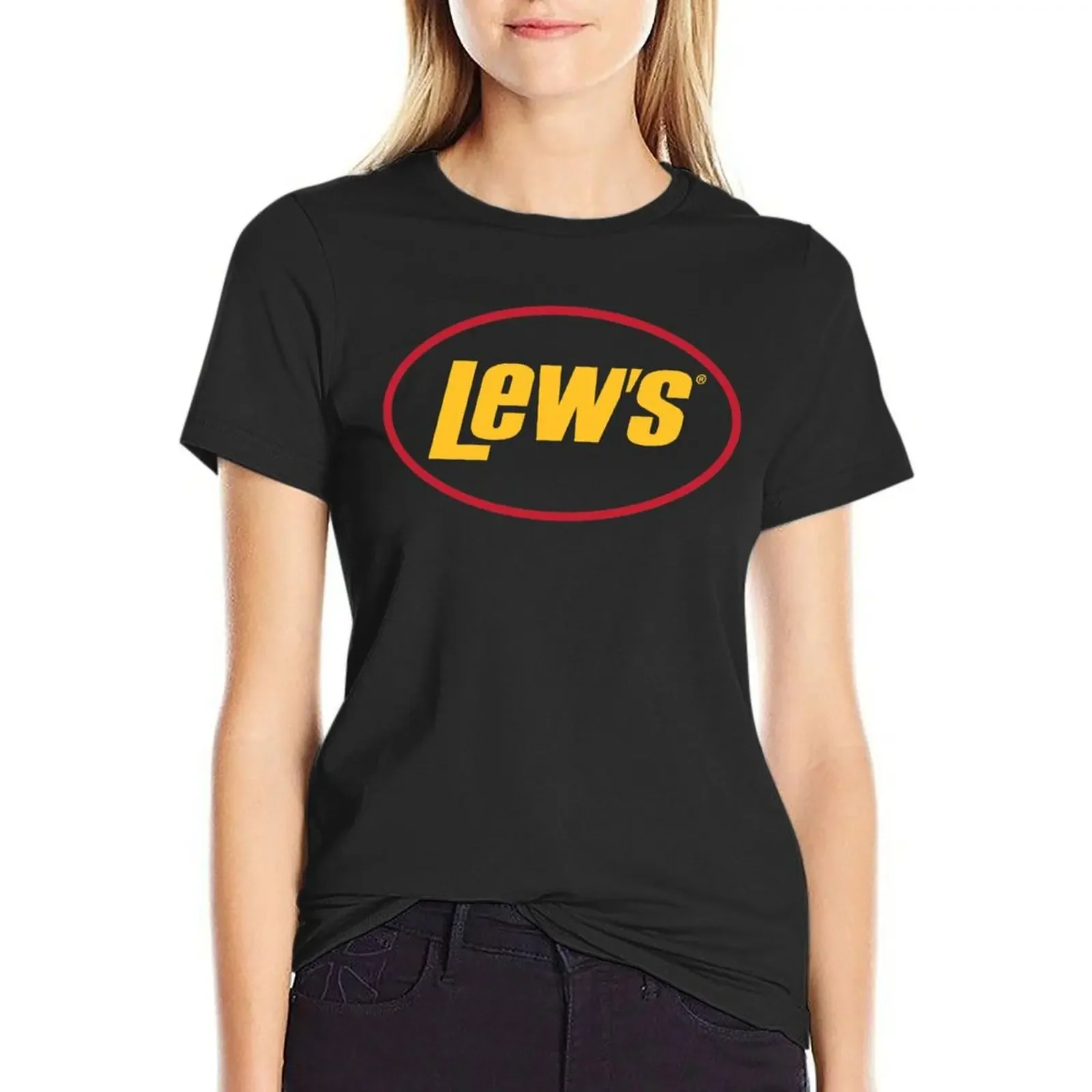 

Lews Reel T-shirt cute tops aesthetic clothes oversized black t shirts for Women