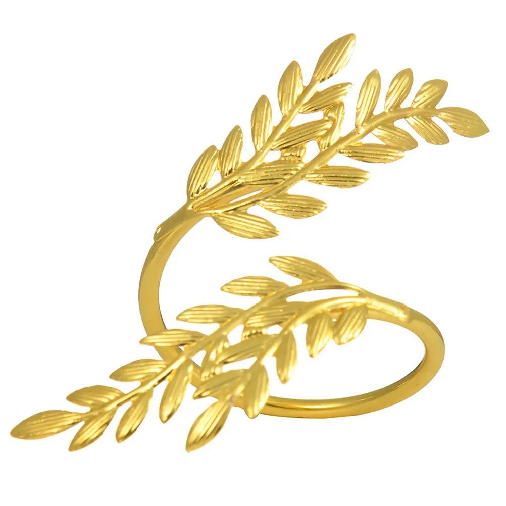 

Golden Wheat Napkin Ring Alloy Metal Decorative Napkin Holder for Wedding Dinner Thanksgiving Party Table Decor Harvest Festival