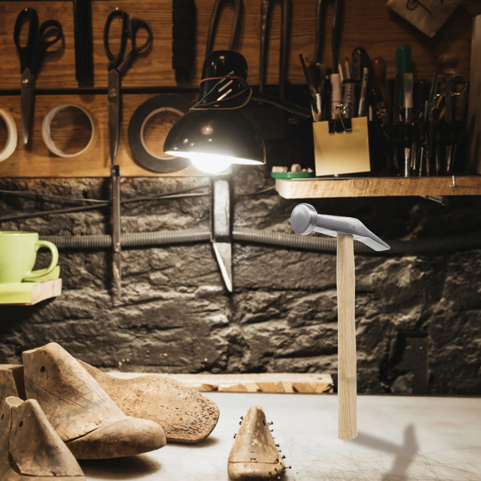 

Steel Wood Shoe Making Lightweight Rustproof Portable For Shoe Repair Tools Installation Hammer Wooden Handle Hammer