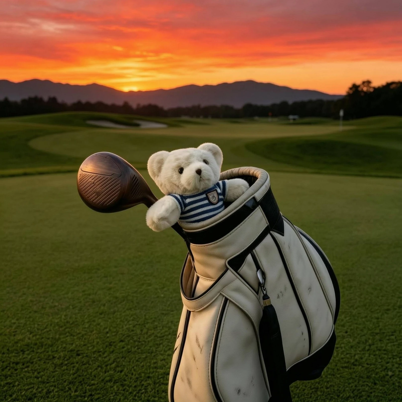 Teddy Bear Golf Club Cover Shielded Soft Golf Club Cover Sports Accessory Secure Fit Non-Slip for Golfers view 3