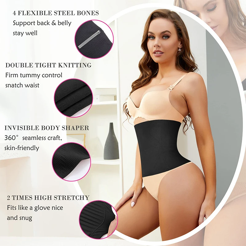 Waist Trainer Body Shaper Girdle to Lose Weight Belly Reducing Belts and Modeling for Women High Compression Postpartum Girdles