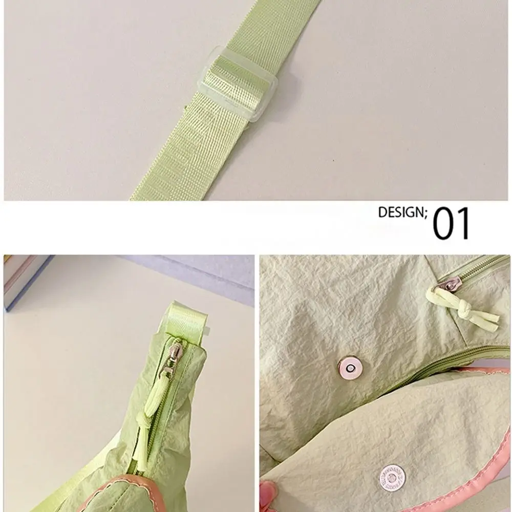 Casual Korean Style Nylon Shoulder Bag Cute Lightweight Fruit Shape Crossbody Bag Tote Bag Handbag Cloth Messenger Bag Outdoor